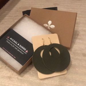 Nickel & Suede earrings
